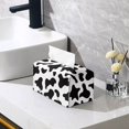 thumbnail image 5 of ZUXONGSY Cow Print Tissue Box Covers Rectangular PU Long Tissue Box Cover with Snap Button Stylish Leather Box Fashion Tissue Box Reusable Home Accessories Decoration, 5 of 7