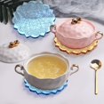 thumbnail image 6 of 3pc DIY Cup Mat Silicone Molds Resin Casting Pendant Molds For UV Resin Epoxy Resin Molds Making Round with Mandala Pattern White 205x10.5mm Inner Diameter: 190x200mm, 6 of 6