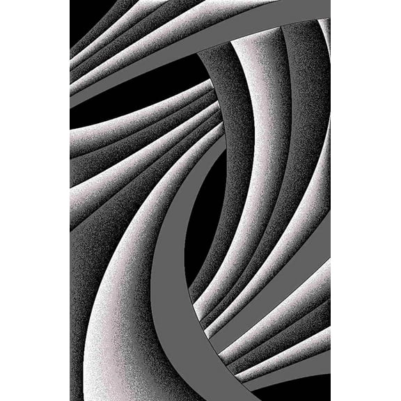 Premium Rug Design 11219 - 5'2"x7'5", Grey