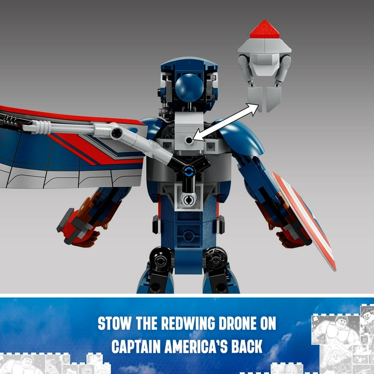 LEGO Marvel New Captain America Construction Figure Buildable