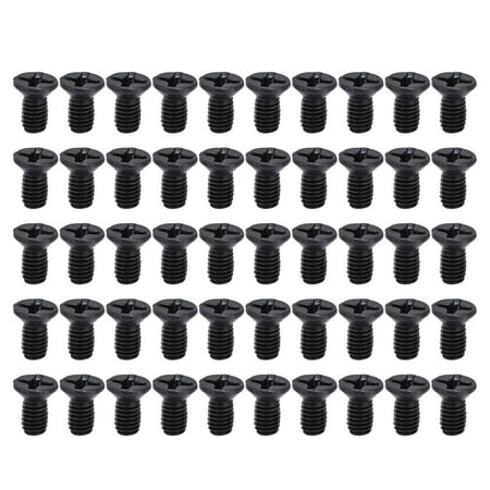 

2024 50Pcs Countersunk Cross Screws DIN 965 Black Galvanized Machine Screw Assortment KitM3x 6