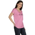 thumbnail image 2 of Inkmeso Scoop Neck Positive Vibes Only Tshirt Inspiration Typographic Tee Tops, 2 of 9