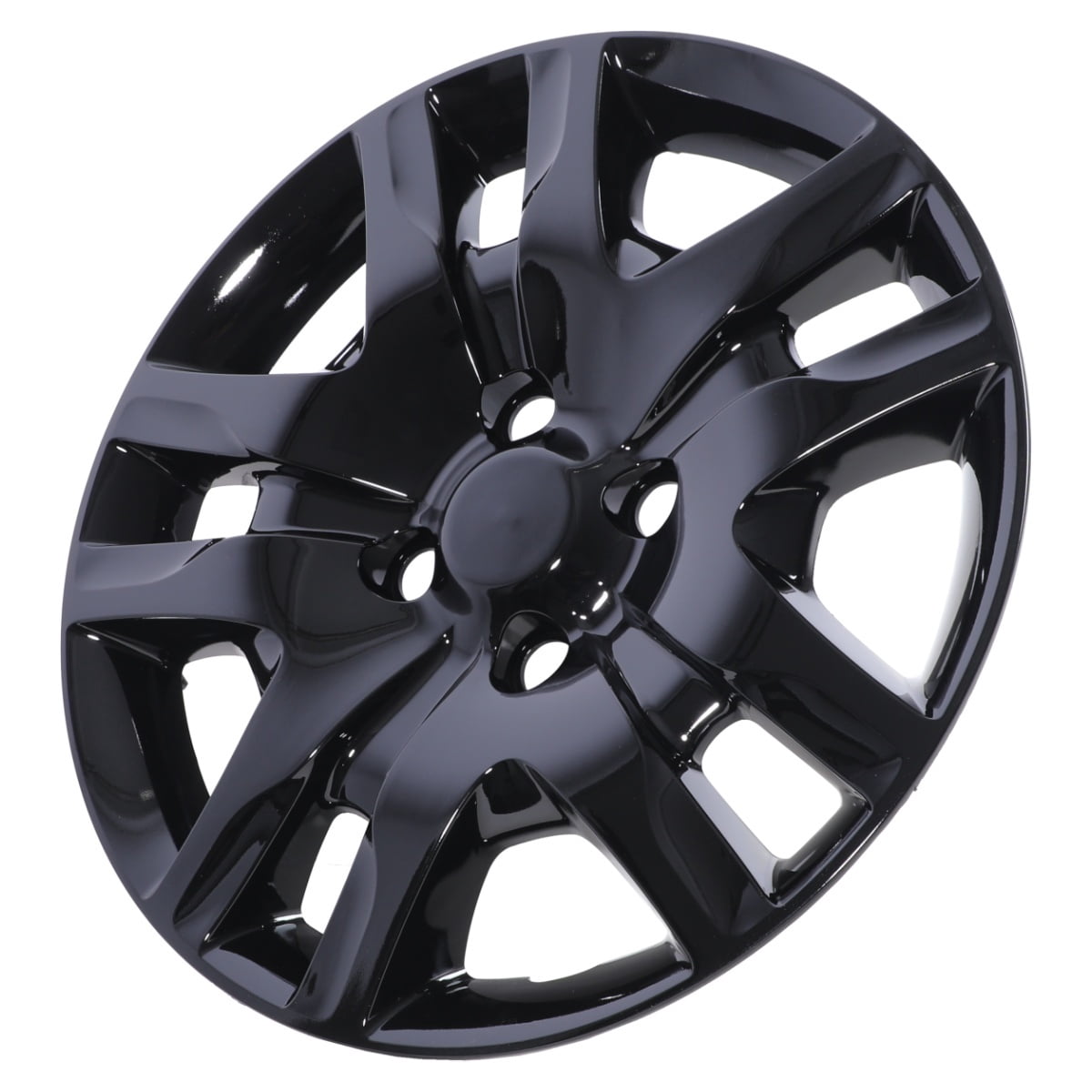 (4 Pack)16" Hubcaps Wheel Rims Cover for 2007-2012 Nissan Sentra Compatible with Steel Wheels Bolt on Installation(16-inch,Black Lacquer)