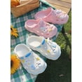 thumbnail image 4 of Zuecos bonitos de Hello Kitty Kuromi, sandalias de moda Kawaii de verano Y2K, zapatos planos de Anime Sanrio, zapatilla, regalo de cumpleaños para niñas 2023, 4 of 6