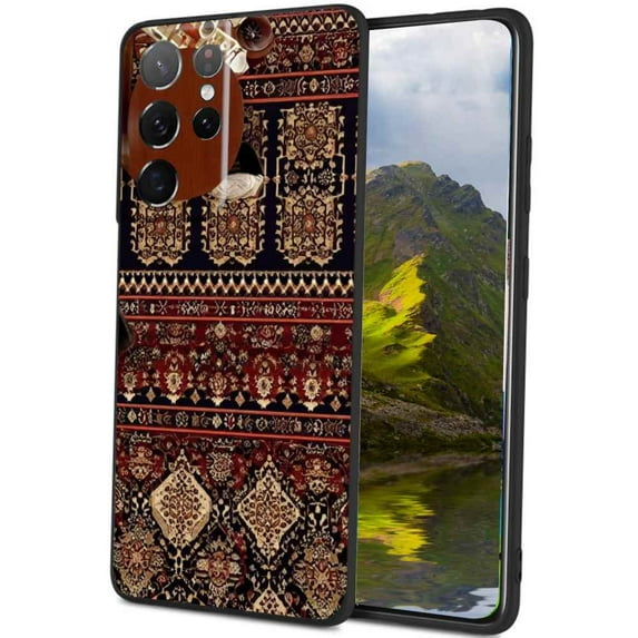 Carpet-Wallpaper Phone Case, Degined for Samsung Galaxy S23 Ultra Case Men Women, Flexible Silicone Shockproof Case for Samsung Galaxy S23 Ultra