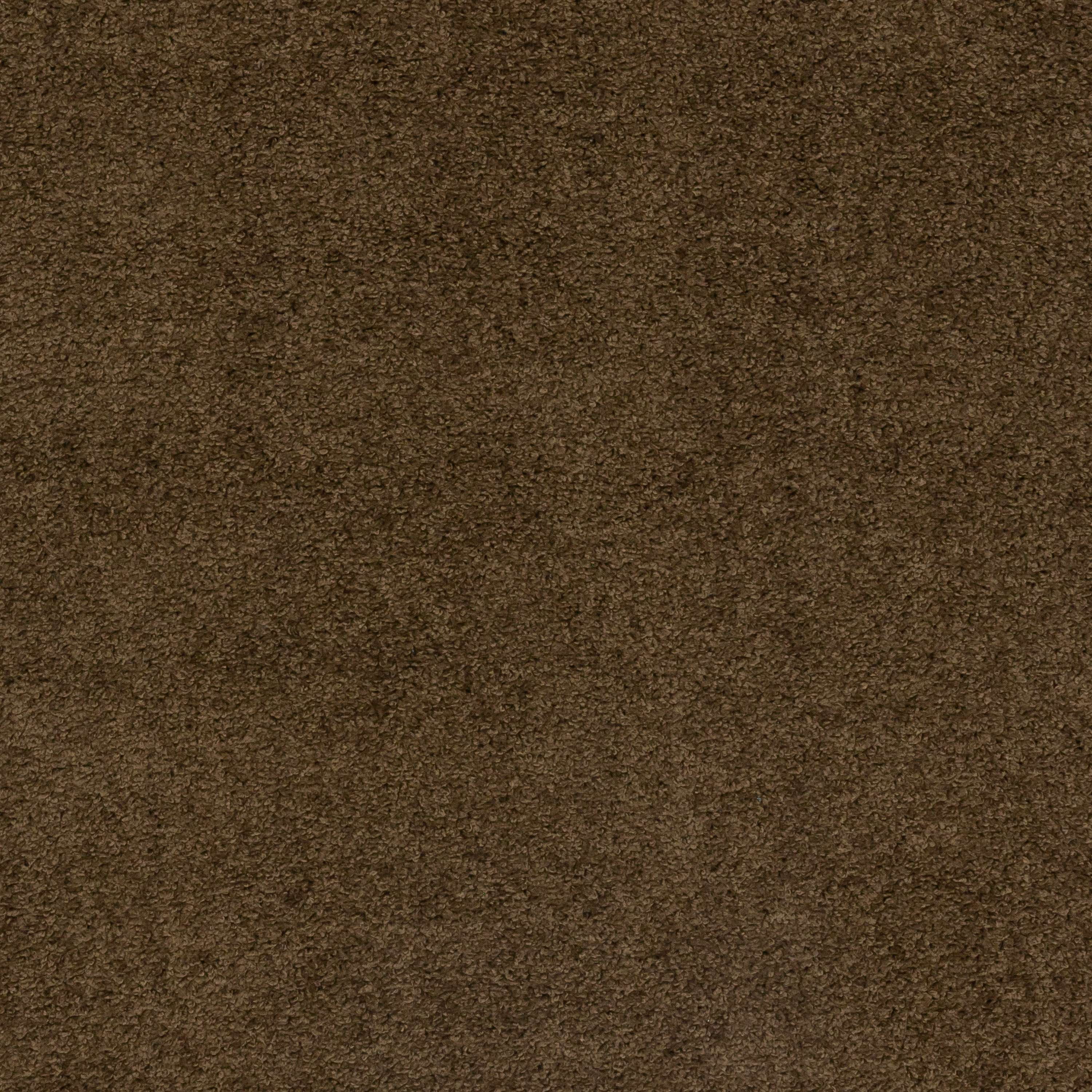 Mainstays Traditional Solid Brown Suede Shag Indoor Hallway Runner Rug, 2' x 6'