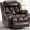 Brown, variant on Power Lift Recliner Leather Chair Sofa with Massage & Heat, Lazy Boy Chair with Cup Holders, USB & Type-C Ports, Remote Control-Brown