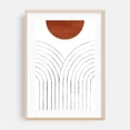 thumbnail image 2 of Terracotta abstract boho arch - Mixed Media Abstract Minimalist Geometric Line Art Modern Art Boho Watercolor Unframed Wall Art Print 40 x 60 inches, 2 of 60