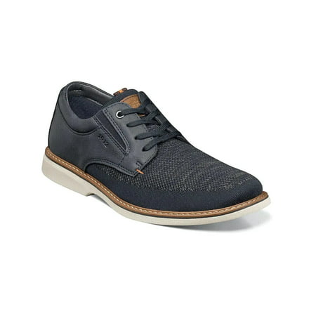 

Men s Nunn Bush Otto Knit Plain Toe Oxford Walking Shoes Navy Multi 84964-492