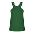 thumbnail image 5 of JSheng Summer Casual Tank Top for Women Fashion Women's Summer V-Neck Lace Patchwork Sleeveless Sexy Vest on Ssle Green S, 5 of 5