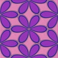 thumbnail image 1 of Ahgly Tapis d'Intérieur Lavable en Machine Carré Transitionnel Néon Violet, 4 Pieds Carré, 1 of 7