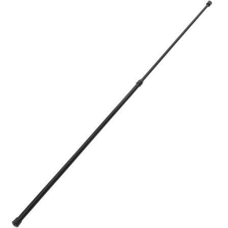 SOPOTUTU Black Metal Adjustable Curtain Rod for Home Use Shower Window Kitchen No Drilling Required