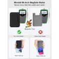 thumbnail image 3 of Miroddi Mag-Safe Wallet for Phone, Premium Leather Magnetic Phone Wallet, Slim Card Holder iphone 16/15/14/13/12, Black, 3 of 8
