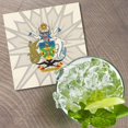 thumbnail image 2 of Solomon Islands Coat Of Arms 4'' X 4'' Square Wooden Coaster, 2 of 3