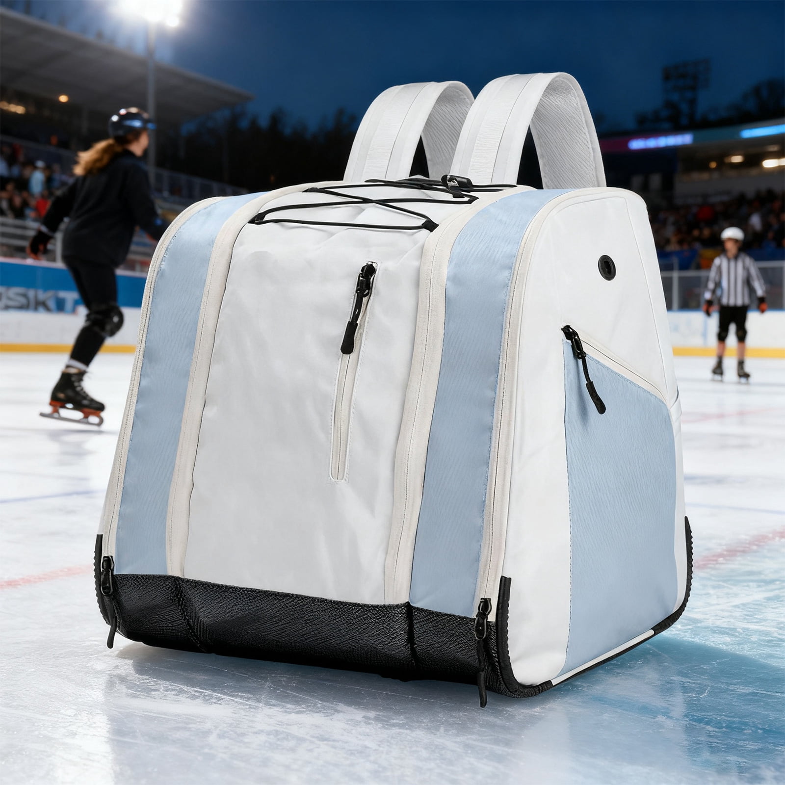 Large Capacity Water Resistant Ski Skate Shoe Bag For Outdoor Sports Enthusiasts Multiple Compartments Organiser