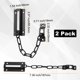thumbnail image 3 of Uxcell 2-Pack Cerradura de Cadena para Puerta, Guardián de Seguridad Premium de Cadena de Puerta Cuadrada de Acero Laminado en Frío para Puerta Interior [Negro], 3 of 7