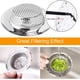 thumbnail image 4 of Colador de fregadero de cocina de 2 piezas Colador de desagüe de acero inoxidable Colador de fregadero duradero y sin obstrucciones Ideal para fregaderos domésticos Fregaderos de cocina y baño, 4 of 5