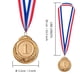 thumbnail image 2 of Favide 24 Piezas Medallas de Premio de Bronce de Oro y Plata Medallas de Ganador Premios de Bronce de Oro y Plata para Competiciones Fiesta Estilo Olímpico 2 Pulgadas, 2 of 5
