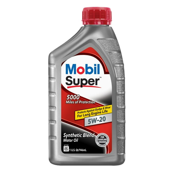 Mobil Super Synthetic Blend Motor Oil 5W-20, 1 Quart