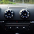 thumbnail image 7 of Xotic Tech 4 Pieces Aluminum Car Auto AC Air Condition Vent Outlet Decoration Ring Cover Trim for Audi A3 8V NEW [Blue], 7 of 7