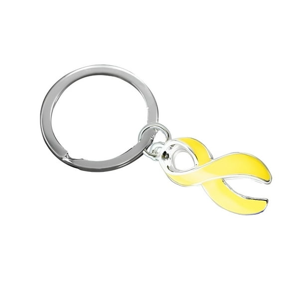 Yellow Ribbon Split Style Key Chains
