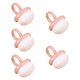 thumbnail image 2 of Cepillo para polvo de uñas Jinwen 5 piezas para decoración de uñas rosa, 2 of 8