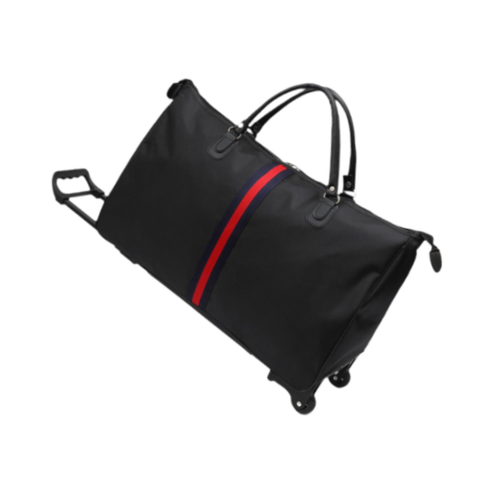 Wzmzjy Rolling Duffel Bag Portable Travel Duffel Bag for Camping Air or Car Travels 50 cmx22 cmx35 cm