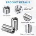 thumbnail image 2 of Uxcell 10-Pcs Thread Adapters Sleeve Reducing Nut M8x1.25 Male to M6x1 Female 15mm H Nut Screw Reducer, 2 of 7
