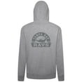 thumbnail image 3 of Men's Levelwear Heather Gray Tampa Bay Rays Podium Banner Arch Full-Zip Hoodie, 3 of 3