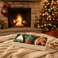 thumbnail image 2 of Christmas Candle Set, 3-Piece Decorative Holiday Candles with Gingerbread Man, Christmas Tree and Red Mitten – Festive Décor and Ready-to-Gift Box, 2 of 4
