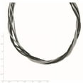 thumbnail image 2 of Sterling Silver Black Rhodium Wire Mesh Necklace (Weight: 16.17 Grams, Length: 18 Inches), 2 of 2