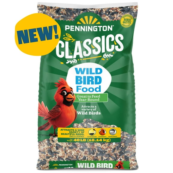 Pennington Classic Wild Bird Feed and Seed, 40 lb. Bag, 1 Pack