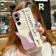 thumbnail image 4 of Cute Cartoon Happy Day Wrist Band Bracket Phone Holder Liquid Silicone Case For Samsung Galaxy S23 Ultra S22 Plus S21 S20 FE S10 Plus A33 A53 A73 5G A23 M13 M23 M33 M53 A14 A54 Shockproof Cover, 4 of 4