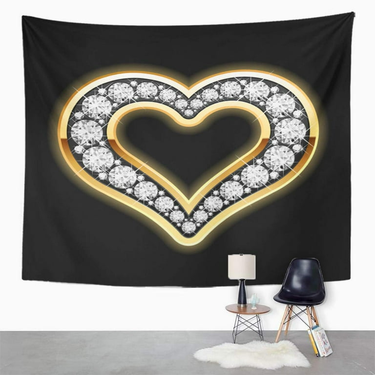 Heart Gems Fabric, Wallpaper and Home Decor