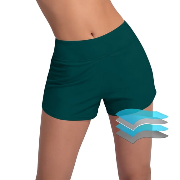 Period Swimwear Shorts Leakproof Menstrual Swim Shorts Quick Dry High Waist Bathing Suit Bottoms for Teen Girls Women
