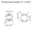 thumbnail image 2 of Unique Bargains Spring Hose Clamp, 65Mn Steel 13mm Low Pressure Air Clip Clamps Fuel Lines Vacuum Hoses, Zinc Plated, 20 Pack, 2 of 5