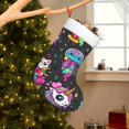 thumbnail image 2 of Cauagu Cat Icecream for Christmas Stockings,1-Pack Large Xmas Stocking Holiday and Farmhouse Stocking Fit for Christmas Holiday Party Decoration(17.7*11 Inch), 2 of 7