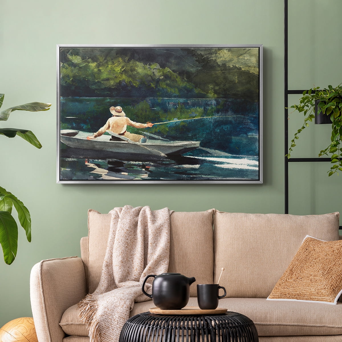 Vintage Landscape-CXXXVII By Wexford Home Framed in Silver Wood Gallery Wrapped Canvas 17 in. x 25 in.