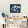 thumbnail image 5 of Fuzoiu Futuristic Blue Light White Tiger Print Canvas Wall Art for Bathrooms,Wall Decor for Bedroom,Framed Artwork for Wall,Modern Wall Decorations Prints Picture for Kitchen Home, 5 of 6
