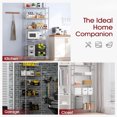thumbnail image 6 of Storage Shelves - 5 Tier Shelf Organizer, Heavy Duty Garage Shelving Unit with Leveling Feet, Stable Metal Shelves Organizer for Pantry, Kitchen and Closet, 33.0" W x 12.6" D x 72.0" H, 6 of 7