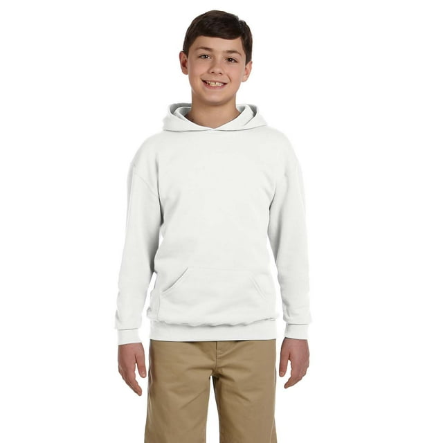 Jóvenes 8 oz. Sudadera con capucha NuBlend® Fleece Pullover BLANCO XL Jerzees 996Y