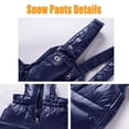 thumbnail image 6 of JiAmy Baby Snowsuit Set 2PCS Puffer Down Jacket and Snow Ski Bib Pants Kids Toddler Hooded Down Jacket Outfit Cartoon Fur Trim Ski Suit, 6 of 7