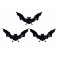 thumbnail image 2 of 3Pcs Halloween Rubber Bat Decorations Hanging Bats For Halloween Party Decor Scary Bat Ornaments For Indoor Outdoor Halloween Decorations, 2 of 8