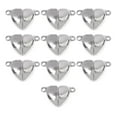 thumbnail image 1 of Rongfmy Jewelry Locking Clasp Connector Necklace Making Heart Shape 10pcs, 1 of 9