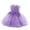 Purple, variant on TBWNWG Girls Fashion Festival Christening Dress Sleeveless Bowknot Mesh Elegant Party Gown,Sizes 3-6 Months
