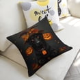 thumbnail image 3 of Halloween Dog with Witch Hat Linen toss pillowcase decoration pillowcase gifting preferred 18x18 inch cushion cover 4 sets sofa pillowcase sofa bedroom living room car, 3 of 5