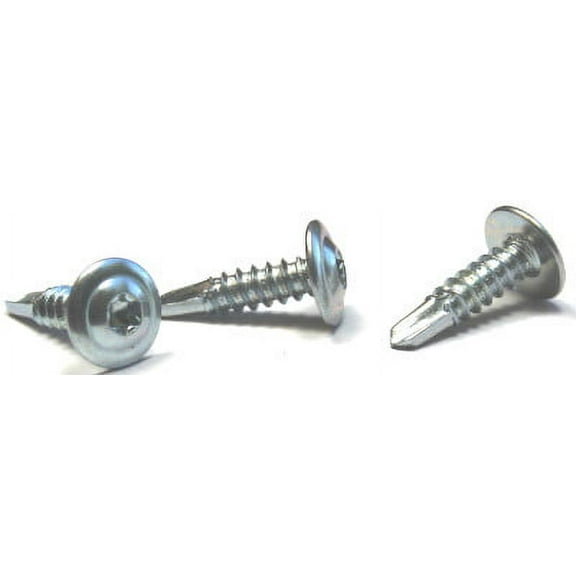 #14 x 2 1/2" Self-Drilling Screws / Six-Lobe (Torx®) / Modified Truss Head / Steel / Zinc - 800 Piece Carton