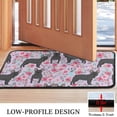 thumbnail image 3 of French Bulldog and Flower Door Rugs,Washable Non Slip Door Mats Indoor,Decorative Door Mats,Entry Mat Indoor for Entrance,Bedroom,Kitchen,Bathroom,30"x17", 3 of 6