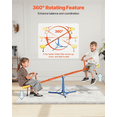 thumbnail image 4 of Seesaw 360° Rotating Teeter Totter - 100lbs Capacity - Dual Seat, Ages 3+, Outdoor Play Equipment, Stable Metal Design, 4 of 6