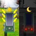 thumbnail image 1 of Ahuyentador de animales de luz de sonido ultrasónico de vibración solar al aire libre a prueba de agua, 1 of 5